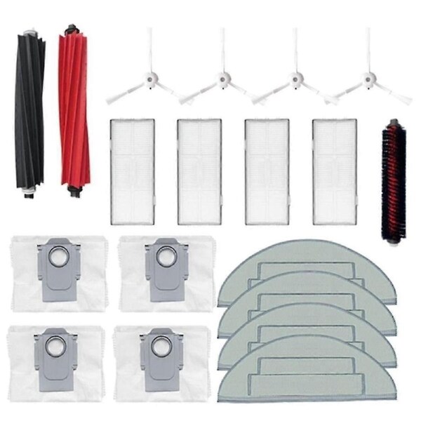 Main Brush, Mop Filter, Dust Bag for S8 Pro Ultra/S8/S8+ Robot Vacuums