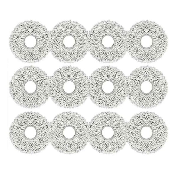 12PCS Washable Mop Cloth for M30 Pro or C107 Robot Vacuum Cleaner Rag