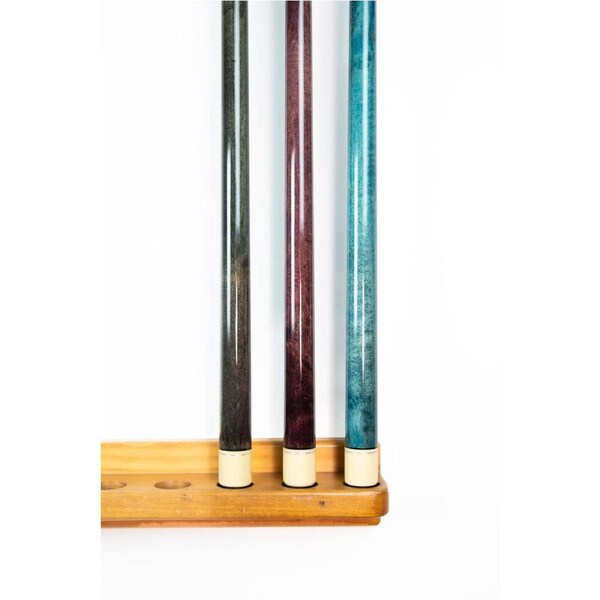 Dyed Maple Pool Snooker Billiard Cue Stick 9.5mm Tip Set of 3