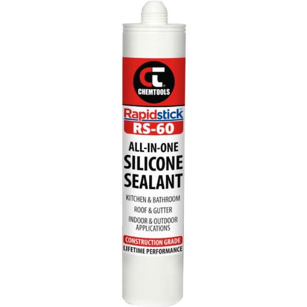 CHEMTOOLS Rapid Stick RS-60 All in One Silicone Sealant 300ml White