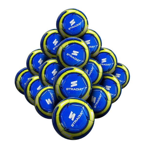 STRADIA "VELOCITY" Size 5 Soccer Ball – Advanced Play Ball with Superior Handling Pack of 20 with FREE Mesh Storage Bag