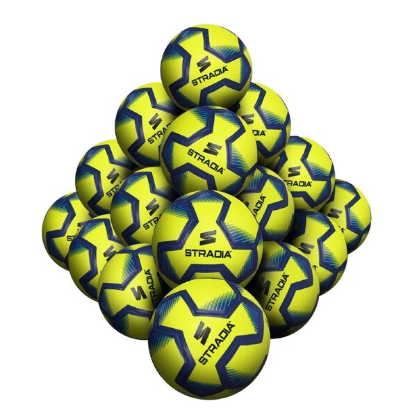 STRADIA "THUNDER" Size 5 Soccer Ball – Elite Series Competition-Grade TPU Soccer Ball Pack of 20 with FREE Mesh Storage Bag