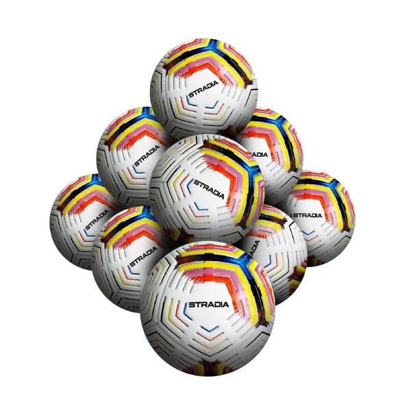 STRADIA "MOMENTUM" Size 5 Soccer Ball – Professional Grade Ball for Serious Play Pack of 10 with FREE Mesh Storage Bag