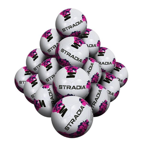 STRADIA "ACADEMY" Junior Size 3 Soccer Ball – Rigorous Training Series Durable Soccer Ball Pack of 20 with FREE Mesh Storage Bag