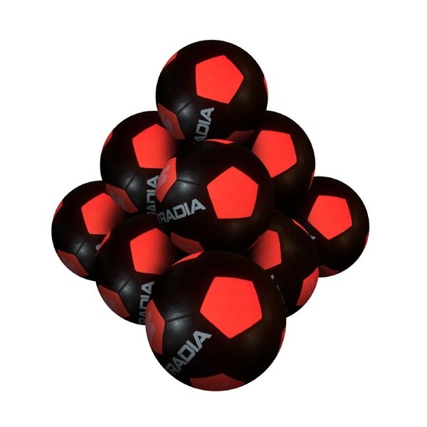 STRADIA "GLOW SPHERE" Size 5 LED Soccer Ball – Illuminate the Field Pack of 10 with FREE Mesh Storage Bag