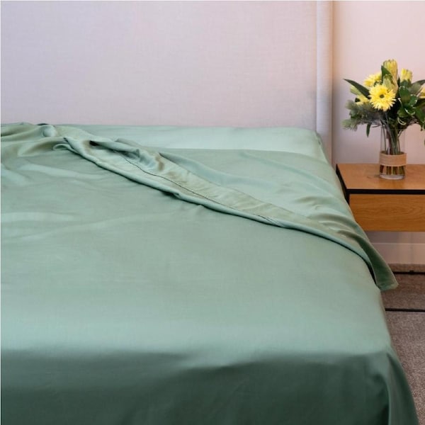 Protect-A-Bed Signature Tencel Flat Sheet - Rosemary - Double
