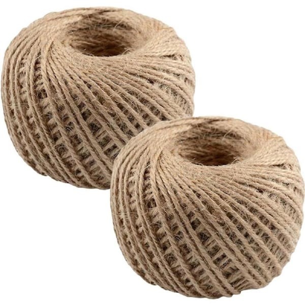 Feldspar Garden Jute String Twine 2-Pieces Set, 2 x 48 Meter