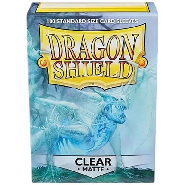 Dragon Shield TCG - 100 Matte Trading Card Sleeves - Clear