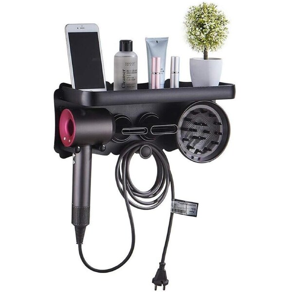 Magnetic Hair Dryer Holder Dyson Air Vent Wall Mount Rack Punchless