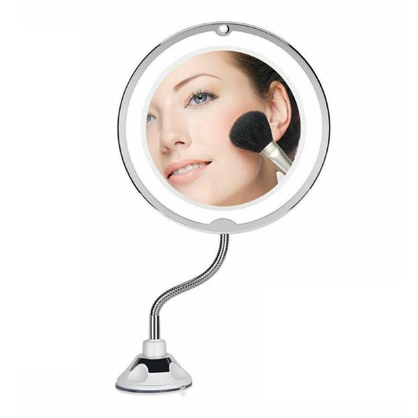 10X Magnifying Makeup Mirror LED Light 360° Rotation Flexible AU