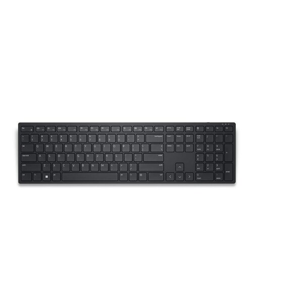 Dell Wireless Keyboard US English - KB500 - Retail Packaging - Plunger Keyswitch - RF - 2.40 GHz - ChromeOS - PC, Mac - AAA Battery Size Supported