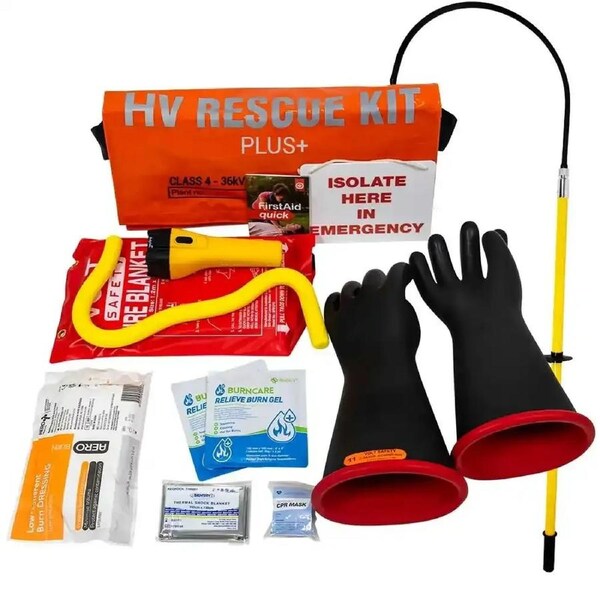 Volt Safety KIT-HVR-PLUS-4 - High Voltage Switchboard Rescue Kit Plus, Class 4 36000V / 36kV
