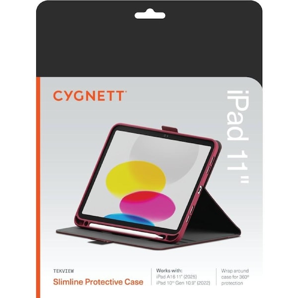 Cygnett TekView Case for iPad A16 11 - 10.9 10th Gen Cherry Rose