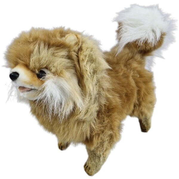 Hansa Plush Toy - Pomeranian Dog Standing 28cm