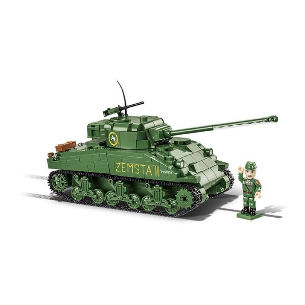 600pc World War 2 Sherman IC Firefly Hybrid Building Kit 23x11.5cm 8y+