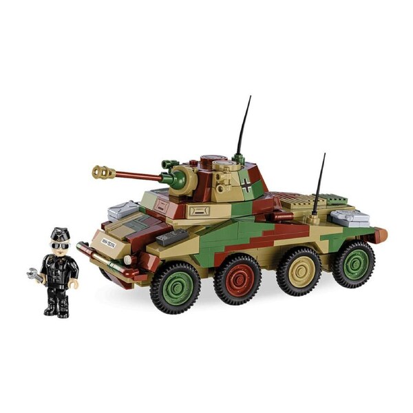 470pc World War 2 SdKfz 234/2 Puma Building Vehicle Kit 20x11cm 7y+