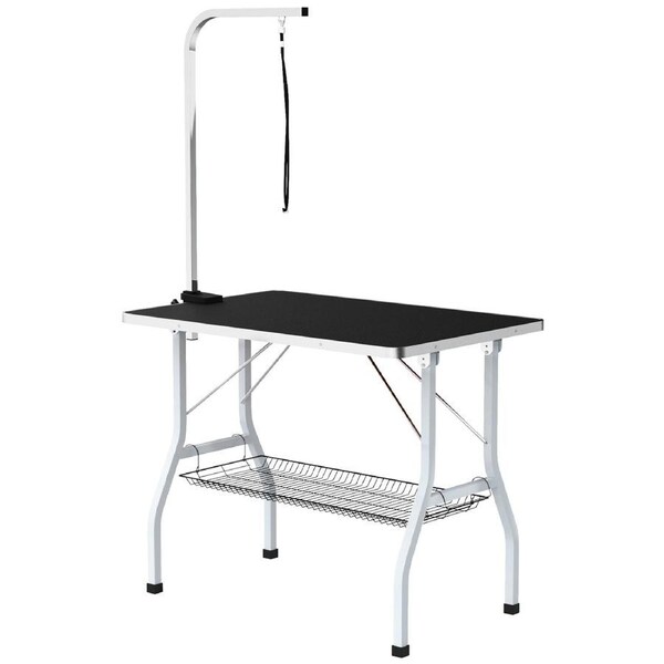 Advwin Pet Grooming Table Foldable Pet Salon Station 1 Loops Height Adjustable