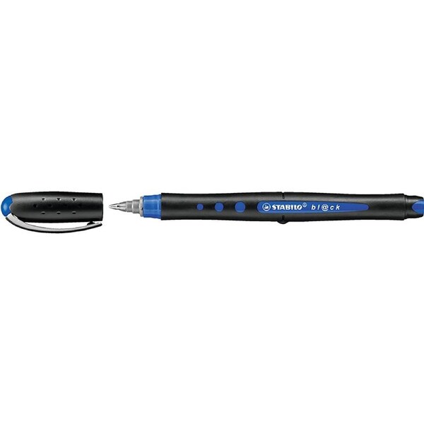 Stabilo Bl@ck Rollerball Pen Blue Box of 10, ACCO 0370140