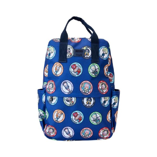 One Piece Character AOP Kids Full Size Backpack 11.5x17.5in