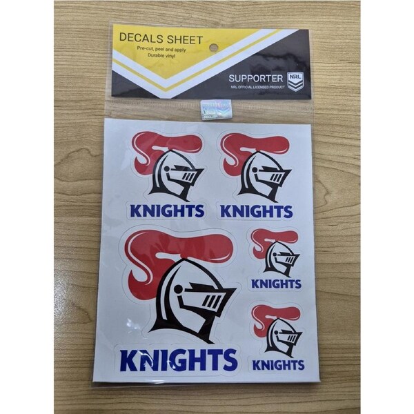 NRL Logo Decal Sheet - Newcastle Knights - Stickers - Sticker