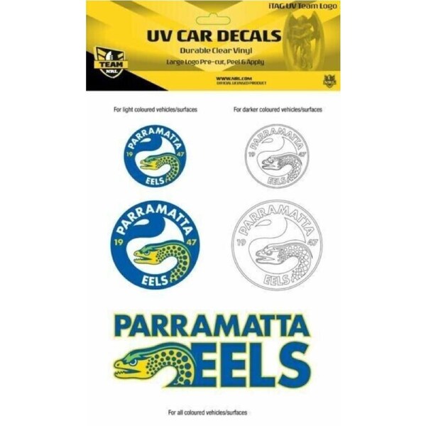 NRL UV Decal Sticker Set - Parramatta Eels - Sticker