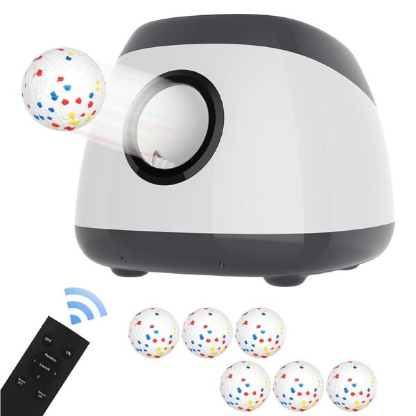 Advwin Automatic Dog Ball Launcher Automatic Tennis Fetch Throwing + 6 Balls