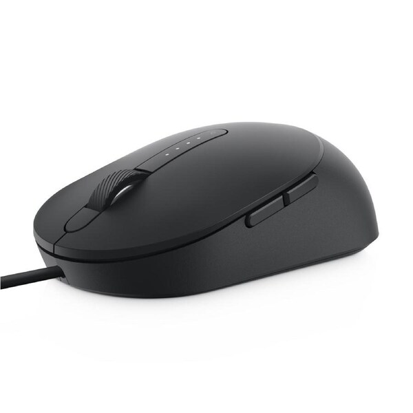 Dell Wired Laser Mouse MS3220 - Black - Cable - 3200 dpi - Scroll Wheel - Right-handed