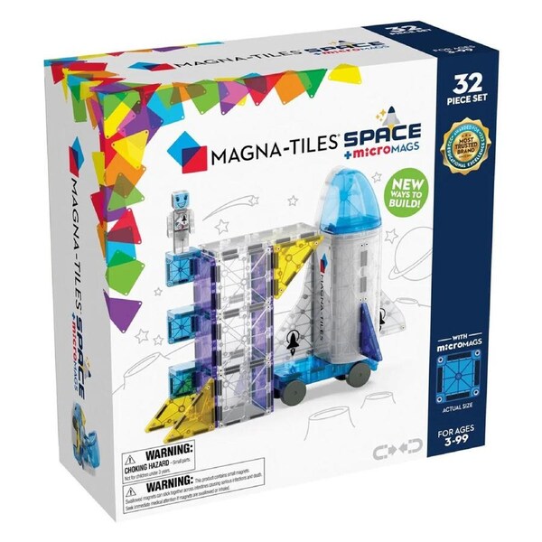 Magna Tiles - Space + microMAGS 32 Piece Set