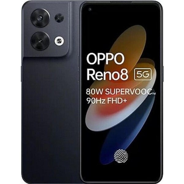 Oppo Reno8 - 256GB - Shimmer Black - 8GB RAM - Refurbished (Good Condition)