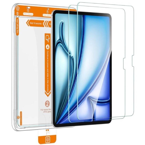 Tough On Tempered Glass Screen Protector for iPad Air 11 (2025/2024) (2 Pack) - Clear