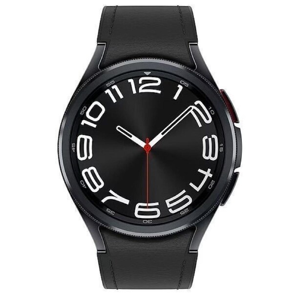 Samsung Galaxy Watch6 - 16GB - Bluetooth + LTE - 47mm - Black - Classic (Stainless Steel) - Black - Sports Band - Fluoroelastomer - Refurbished (Good Condition)