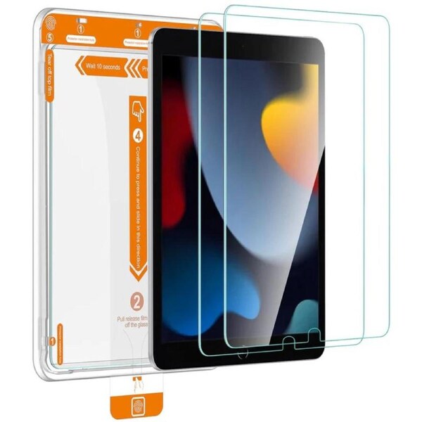 Tough On Tempered Glass Screen Protector for iPad 9/8/7 10.2" (2 Pack) - Clear