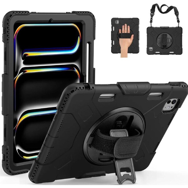 Tough On Rugged Protection iPad Case for iPad Pro 11" (2024) - Black