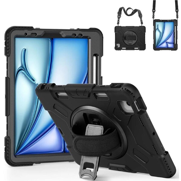 Tough On Rugged Protection iPad Case for iPad Air 11" (2024) - Black