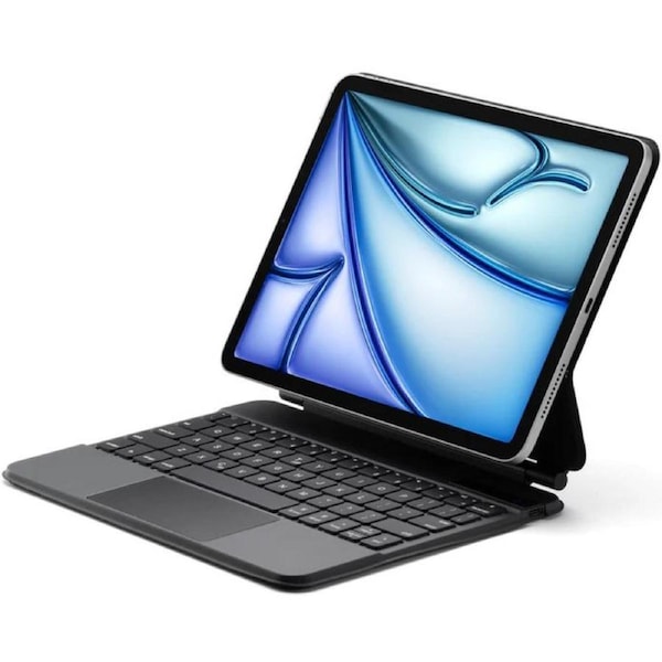 Tough On Magnetic Magic Keyboard Case with Trackpad for iPad Air 6 (2024) 11" - Grey