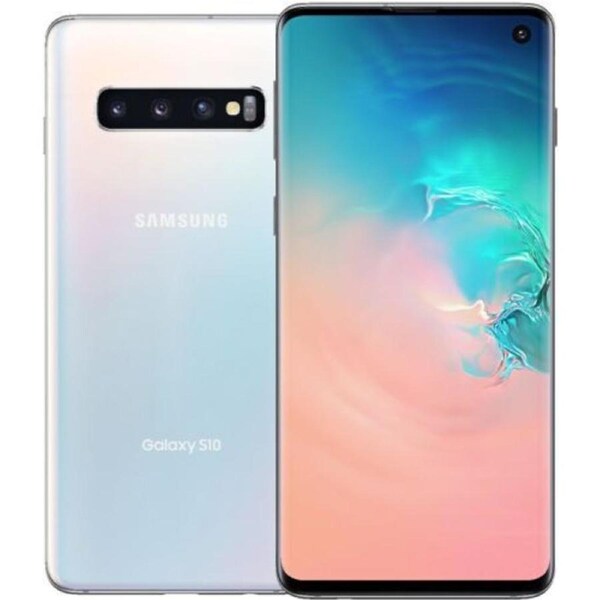 Samsung Galaxy S10 -128GB - Prism White - Refurbished (Excellent Condition)