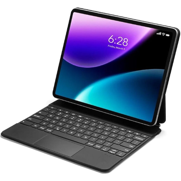 Tough On Magnetic Keyboard iPad Case with Trackpad for iPad Pro 11" 2024 - Space Grey