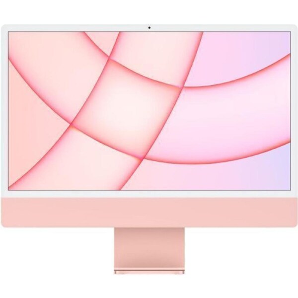 Apple iMac 2021 M1 (Two ports) 24" - Apple M1 chip 8-core CPU - 512GB - Pink - 8GB RAM - 24 Inch - Refurbished (Excellent Condition)