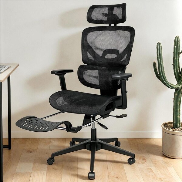 Levede Ergonomic Mesh Office Chair Footrest Executive Seat Work Computer Gaming