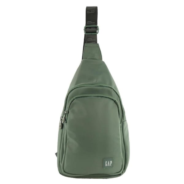 GAP Unisex Travel Nylon Crossbody/Sling Bag w/ Secure Zip 23x38cm Twig