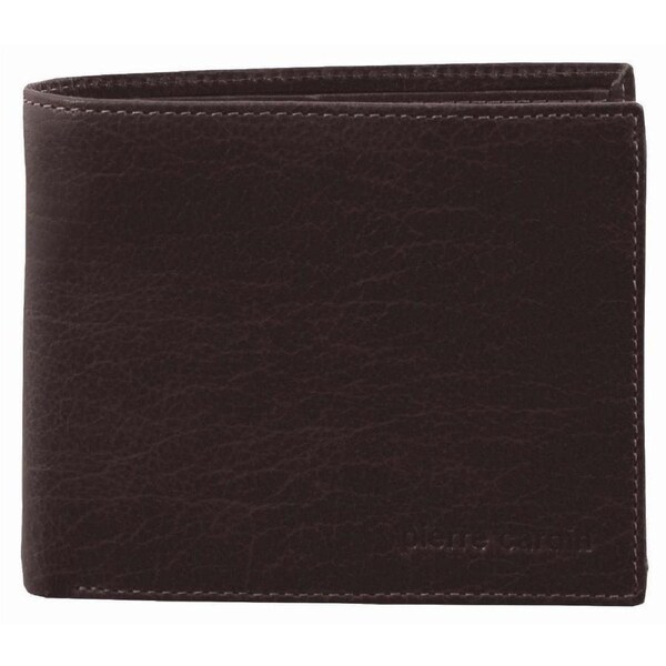 Pierre Cardin Men's Leather Tri-Fold RFID Protected Wallet 12cm Brown