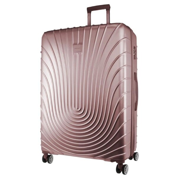 Pierre Cardin Large Hard-Shell Suitcase Travel Luggage Bag 80cm/161L Rose