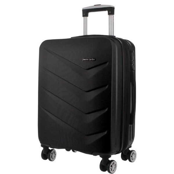 Pierre Cardin Travel Cabin Suitcase Hard-Shell Luggage Bag 49L/54cm Black