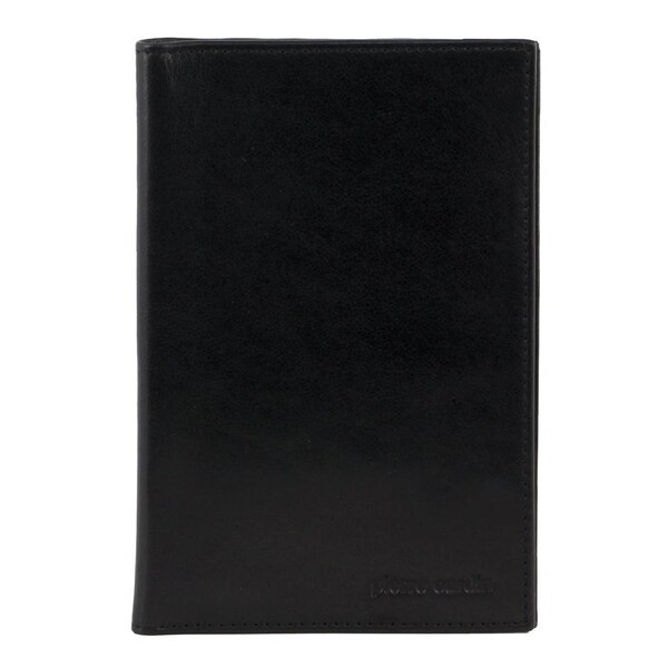 Pierre Cardin Leather Travel Passport Protected RFID Wallet Black