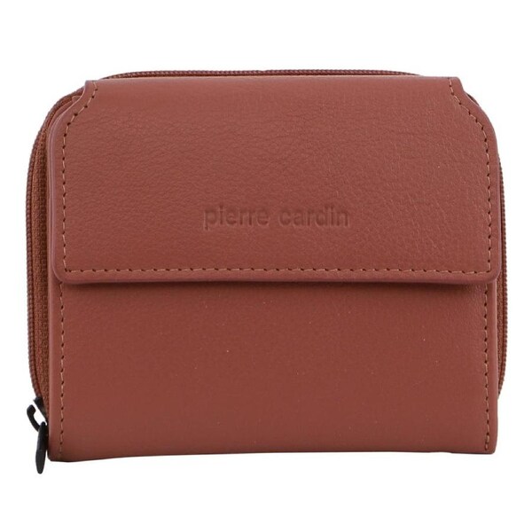 Pierre Cardin Women's Italian Classic Leather Card/ Cash Wallet 11cm Rose