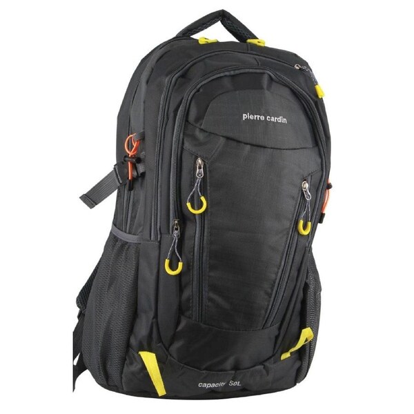 Pierre Cardin Nylon Adventure Travel & Sport Large Backpack Bag 32x51cm Black