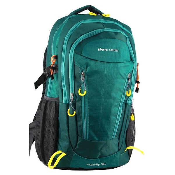 Pierre Cardin Nylon Adventure Travel & Sport Large Backpack Bag 51x32cm Green