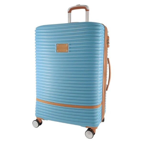 Pierre Cardin Large Hard-Shell Suitcase Travel Luggage 80cm Blue