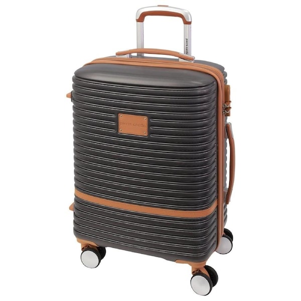 Pierre Cardin Cabin Hard-Shell Suitcase Travel Luggage 54cm Charcoal