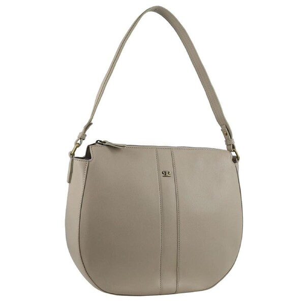 Pierre Cardin Women's Leather Classic Shoulder Hobo Bag 33x26cm Bone